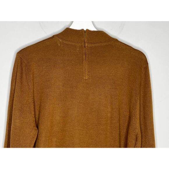 Alfred Dunner VTG Argyle Chain Link Equestrian Sweater Brown Women's Size Large - Picture 9 of 10